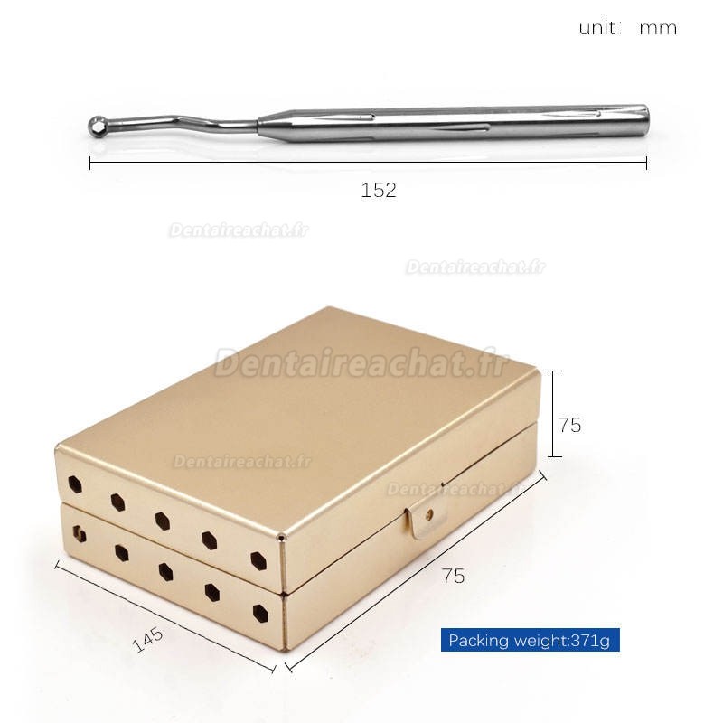 Kit d'extraction de vis cassées d'implant, kit d'extraction implants et vis